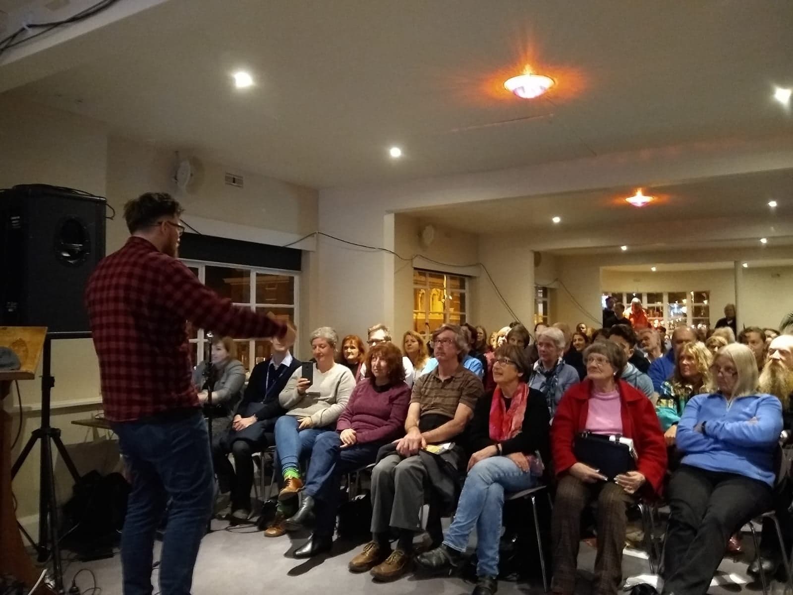 Jake captivating Tasmanians about alien worlds